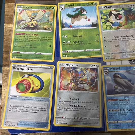2020 Pokemon Holo Lot 10 Cards Holo Reverse Holo Basic Uncommon And Rare