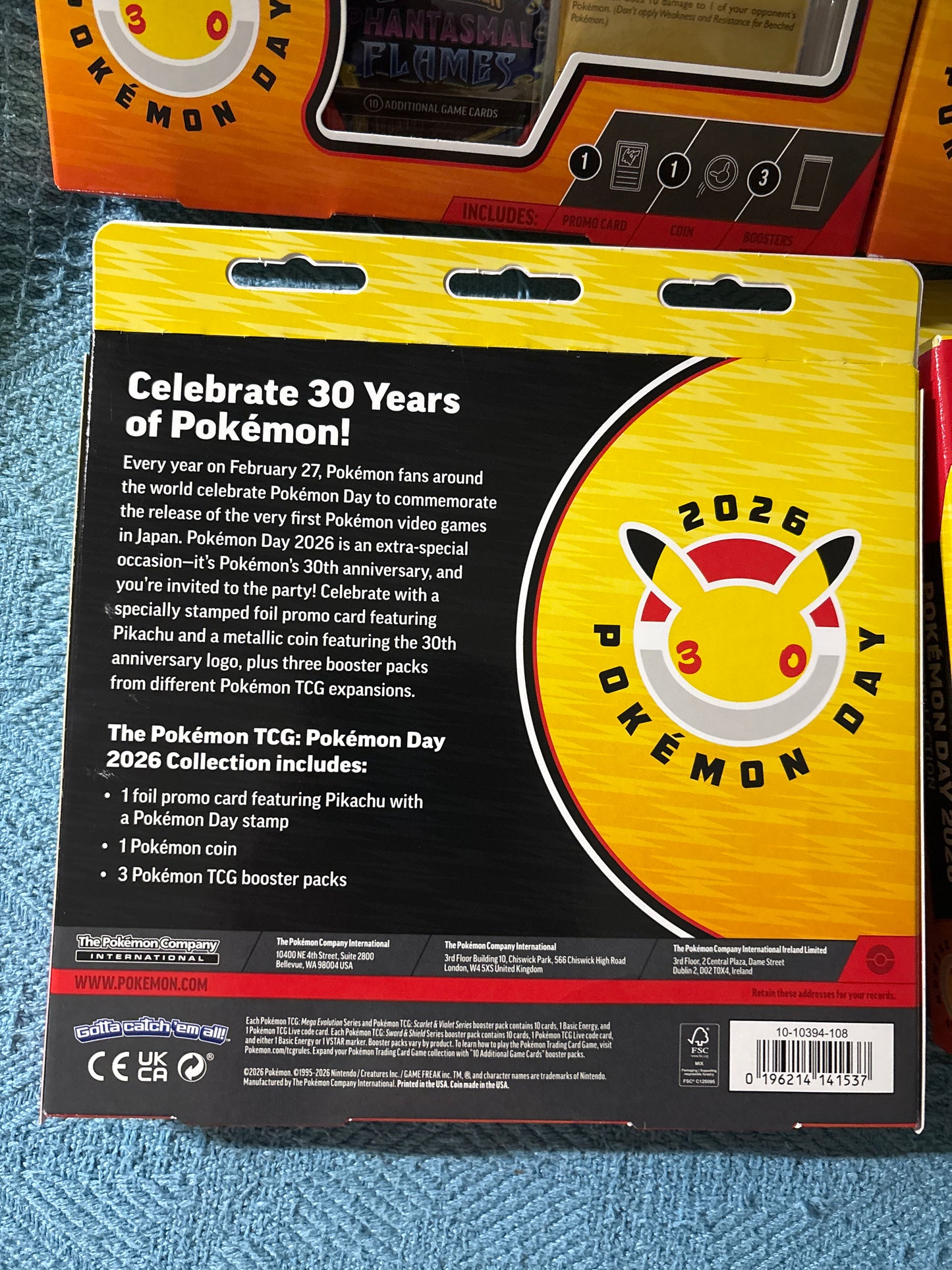 Pokemon day 3 pack blister bundle (4) blister packs FACTORY SEALED Shopify exclusive deal