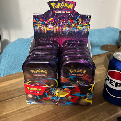 Mega evolutions mini tin FACTORY SEALED display box 10 tins