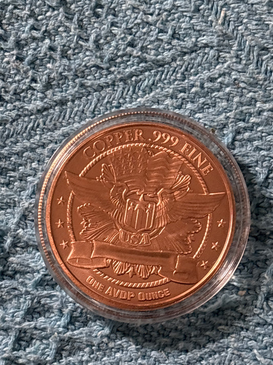 999 fine copper 1 oz 2026 seated modern liberty round