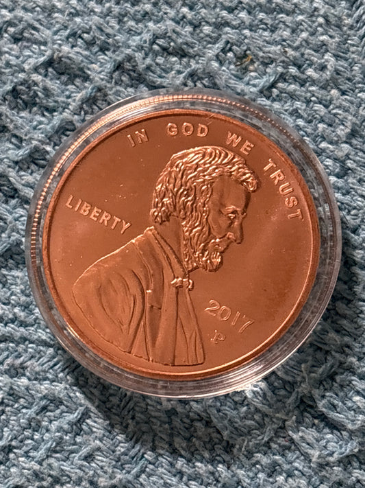999 fine copper 1 Oz specialty round featuring us penny limited release 2026