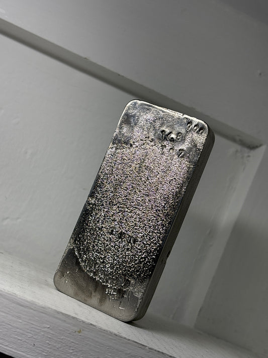 14.8 oz large ingot bar 999 double refined tin ingot hand poured