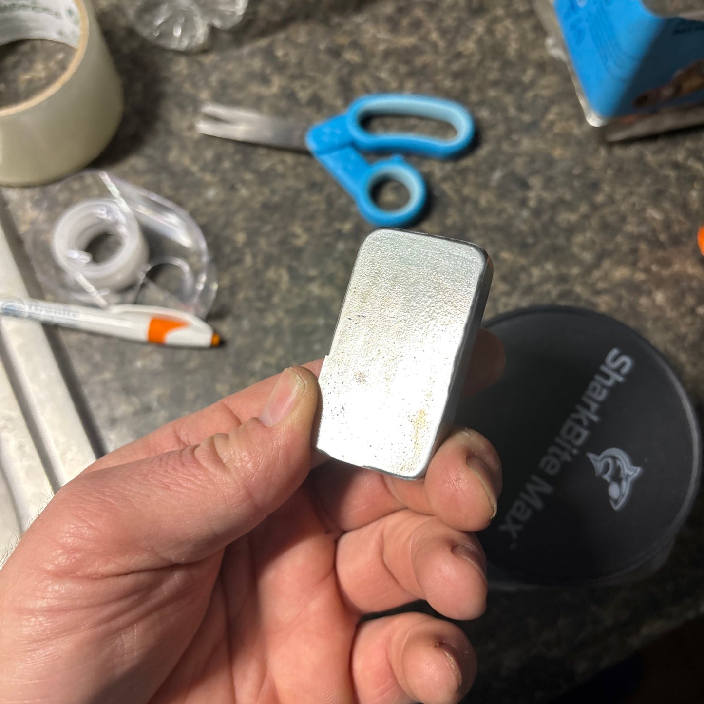 999 pure zinc bullion bar hand poured 5-5.9toz